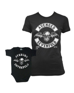 Duo-rocksæt | Avenged Sevenfold Mors T-shirt & Avenged Sevenfold-babybody